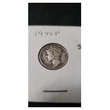 (1) 1945-P Silver Mercury Dime