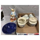 Homco Guadian Angel, Sugar/Creamer, Ceramic Bowl