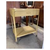 Metal Rolling Side Table