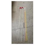 (6) Assorted Driveway Markers & (1) Plastic