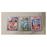 (3) Mark McGwire Rookie Baseball Cards