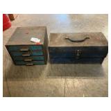 Metal Organizer & Toolbox With Some Hardware