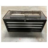 3 Drawer Metal Tool Box With Some Contents