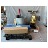 Lot With Brass Blowtorch, Acu-Arc Ruler