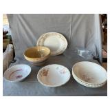 Yellow are Mixing Bowl, Asst. China & Glass Bowls