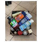 Box LotO Of Spray Paint & Asst. Handyman Products