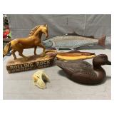 Rolling Rock Counter Display, Red Mill Decoy