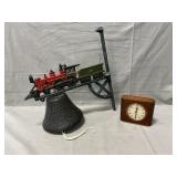 Cast Iron n Train Bell Bracket, Seth Thomas Clock