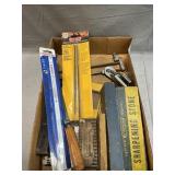 Lot With Sharpening Stones, Razor & Hone,