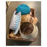 Box Lot Of Assorted Hats, Coat