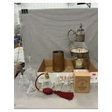 Carafe, Bells, Perfume Bottle, Candle