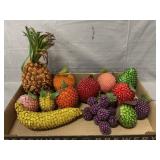 Lot Of Beaded Fruit