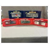 (5) American Flyer Model Train Cars