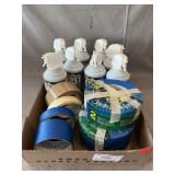 (8) Cans Of Air Gust, Assorted Tapes