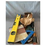 Tray Lot Of Assorted Tools & Hardware