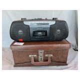 Optimus Radio/Cassette, Case With Cassettes