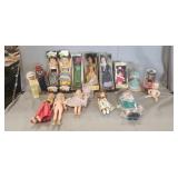 Tray Lot Of Assorted Vintage Dolls
