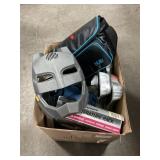 Box Lot With Cake Molds, Book Stand, Nuby Bag