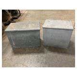Pair Of Vintage Milk Boxes