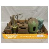 Lot With Oilers, Oxygen Tank Cover,  Industrial