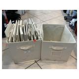 (12) Collapsable Fabric Storage Totes