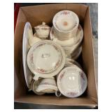 Box Lot Of E. Knowles Dinnerware