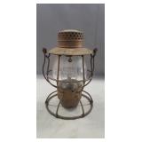 (1) Vintage P&RRy Lantern (10" Tall)