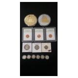Tray Of Assorted Coinage Including (6) Silver