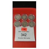 (6) Silver Quarters