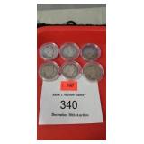 (6) Silver Quarters
