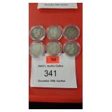 (6) Silver Quarters
