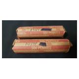 (2) Rolls Of 1959 Pennies (100 Count)