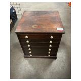 Antique 6-Drawer Spool Cabinet