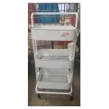 (1) Metal 3-Tier Utility Cart (17"ï¿½13"ï¿½34")