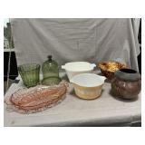 Corning, Pyrex, Spongeware Pottery, Glassware