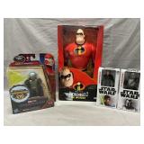 Incredibles 2, Star Wars, Mysterio Figures