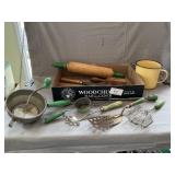 Vintage Kitchen Utensils, Enamel Mug