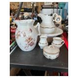 Antique porcelain Wash Basin Set