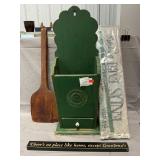 Distressed Utility Box, Paddle, Wood Decor