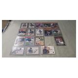 (17) Assorted Baseball Cards (Autographed/Game