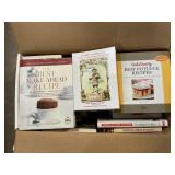 Box Lot Of Cookbooks