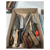 Box Lot Of Knives