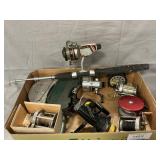 Lot Of Fishing Rod, Reels, Bait Boxes