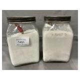 Pair Of Vintage Canisters