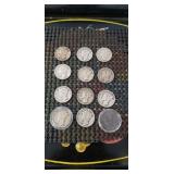 (12) Silver Mercury Dimes