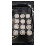 (12) Silver Mercury Dimes