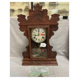 Antique Sessions Gingerbread Clock With Key