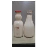 (2) Milk Bottles (Dubois Dairy, Dubois, PA.)