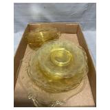 Yellow Depression Glass Plates