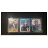 (3) Barry Bonds Rookie Baseball Cards